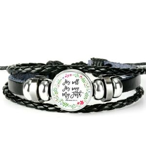 His Will, His Way, My Faith Biblical Art Bracelet